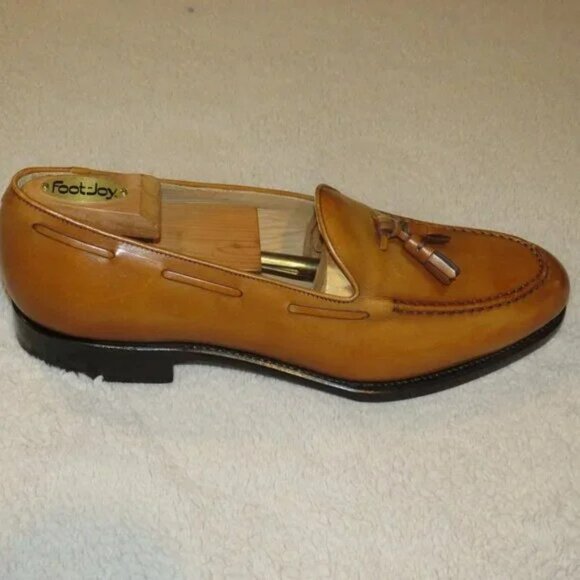 Kiton Huston Brown Calf Leather Moccasain Tassel Loafers 10 NWOB main image 7